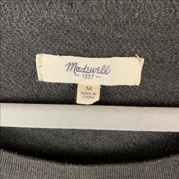MADEWELL Crewneck Pullover Sweatshirt Split Hem - Picture 5 of 5
